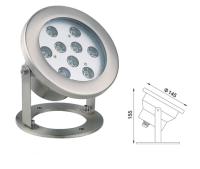 O ponto moderado do diodo emissor de luz do vidro DC24V RGB ilumina o trabalho exterior na lagoa