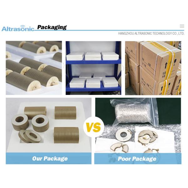 Ring Shape/Rectangular/Tube Piezoelectric Ceramic Used For Ultrasonic Welding/Cutting/Testing