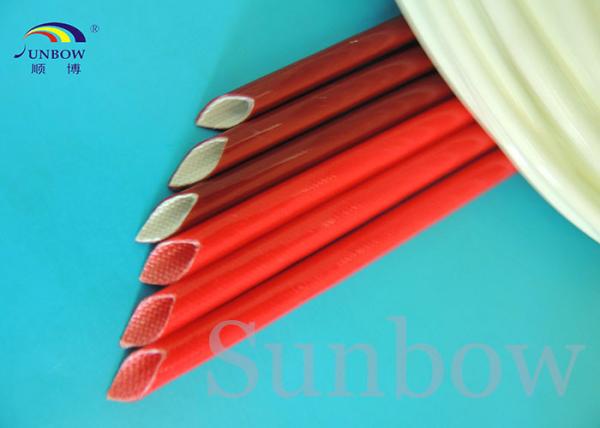 UL Brick Red Silicone fiberglass sleeving silicone rubber coated fibreglass sleeves