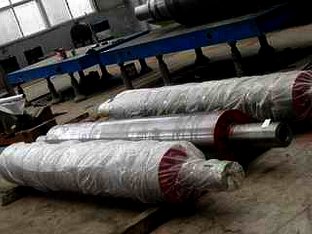 2Cr13 / 20CrNiMo Diameter 250 - 600mm Corrugated Iron Glass Forming Roller for Glass Calender Line Wear Resistant