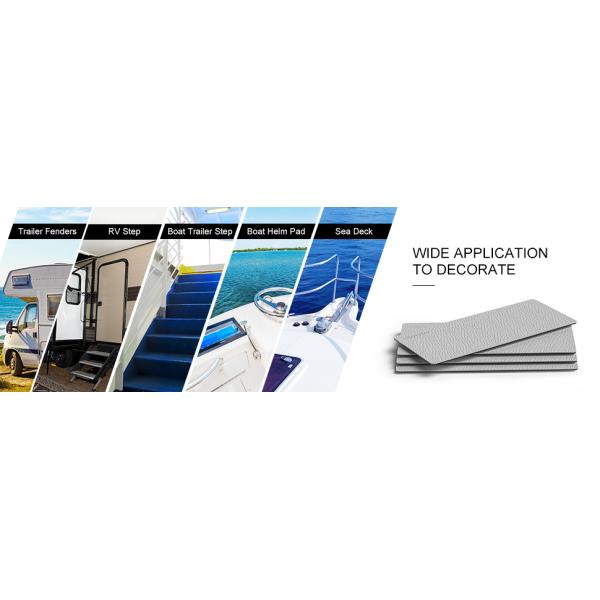 Waterproof Step Pad 18''*8'' EVA Anti-Slip Foam Pads Deck Grip Mat for Boat Flooring