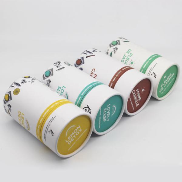 Tea Tube Packaging Aluminum Foil Round Containers for Food Products Candy Chocolate Packaging