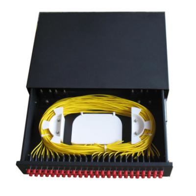 Porto do painel de remendo 48 da fibra ótica da caixa terminal da fibra ótica da rede para o LAN/WAN