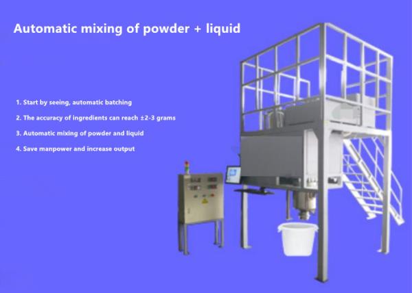 Automatic mixing of powder and liquid for Shoe materials, children's plastic appliances, wires and cables, food