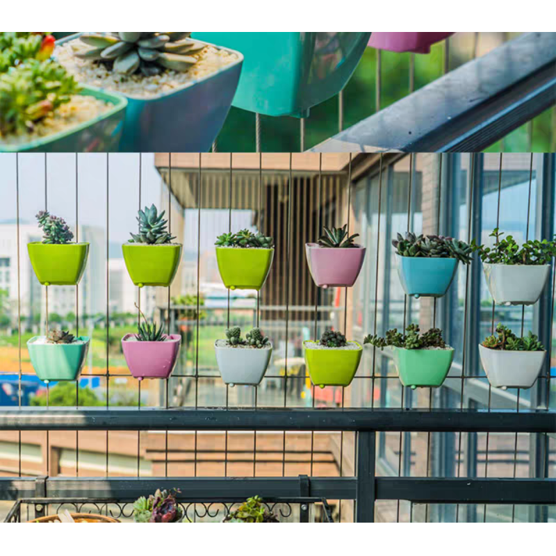 White Invisible Grill Accessories Invisible Grille Flower Pot Durable Secure Window Safety Solution