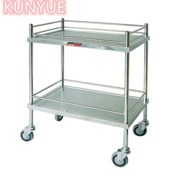 Hospital special trolley ABS material silver trolley with wheels