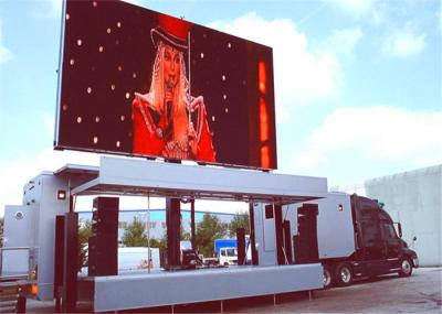 Outdoor Aluminum HD IP65 LED Truck Sign Mobile LED Screen With 140° Viewing Angle