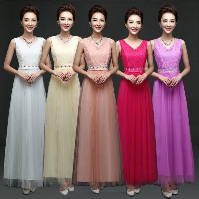 Deep V Neck Lace Cute Dress Butterfly Bride Dresses Factory Wholesale Bridesmaids Dress