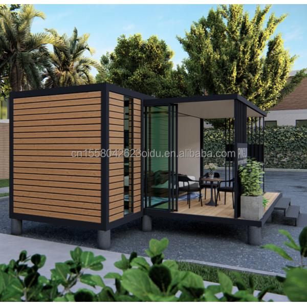 Casas de contenedores modulares prefabricadas estilo de diseño moderno con marco de acero de acero galvanizado 180g