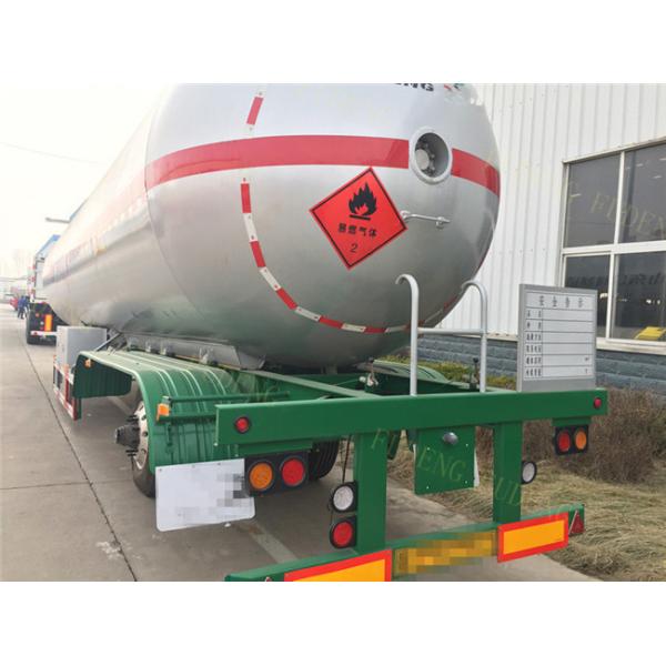 55 Cubic LPG Tank Trailer Medium Pressure Round Shape Steel Tank Body