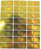 Etiquetas impermeáveis da segurança do holograma, impressão da etiqueta do ouro em etiquetas 2D/3D