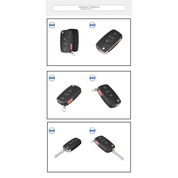 3+1 Buttons Remote Flip Folding Key Shell For Audi A4 A6 A8 TT Quattro S4 S6 S8 Auto Key Case