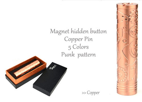 2014 newest & hotselling steampunk mod tesla mod 1:1 clone with ecig exgo