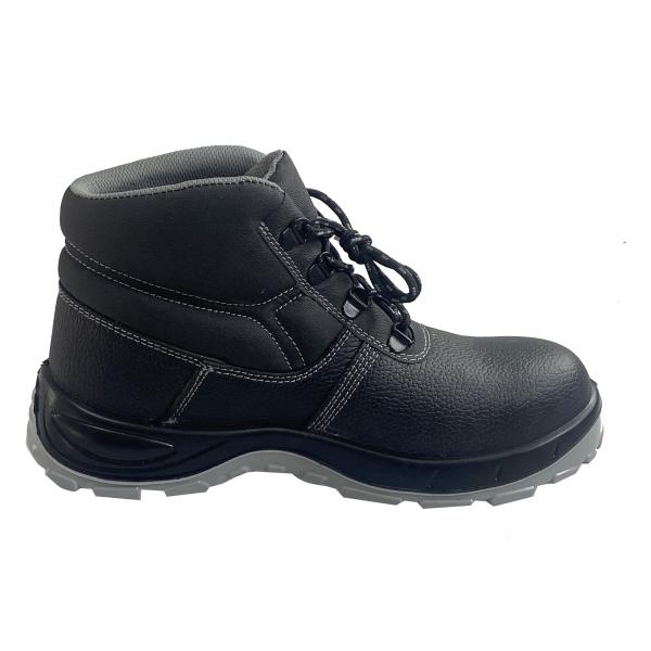 Men Women PU Injection Embossed Leather Lining Mesh PU Sole Safety Shoes With Puncture Resistant Work Boots