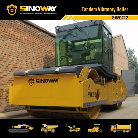 12 ton Road Construction Machinery Double Drume Hydraulic Vibratory Rollers