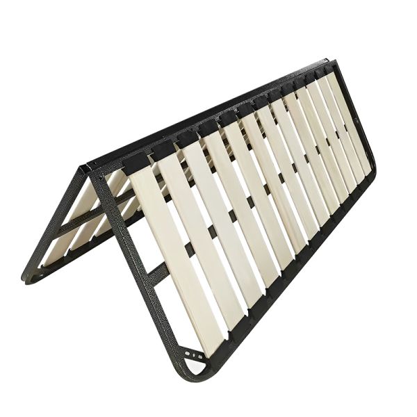 Foldable Iron Metal Slat Frame for Double Queen Bed 1.8m Long Tatami Bed Frame