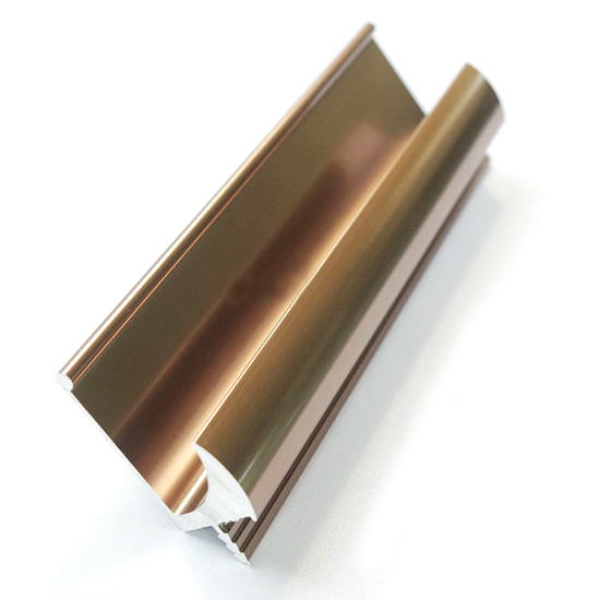 Cnc Machined 0.8mm Golden Polished Aluminium Profiles