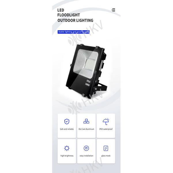 Black Adjustable Outdoor Waterproof Light 10/30/50/100/150/200W Exterior Street Floodlight