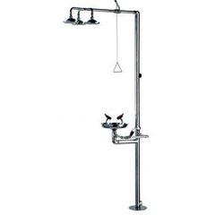 Double / Three Head Steel Lab Casework , Safety Eye Wash Station CE Certificate