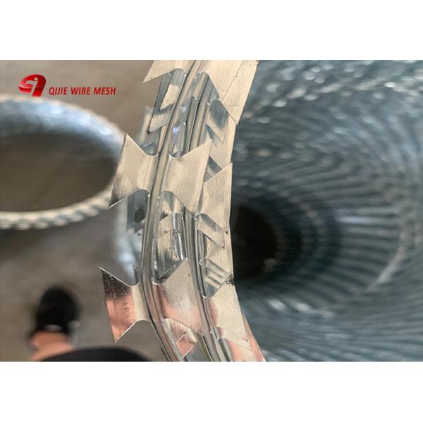 Горячее окунутое гальванизированное Бто-22 450, 600, консертина колючая проволока бритвы