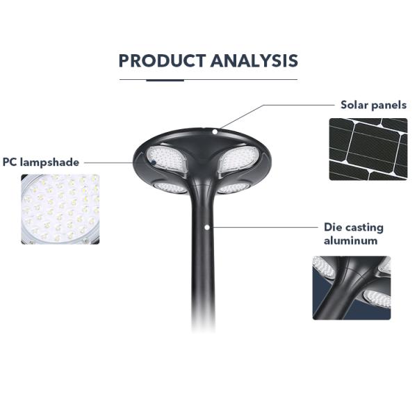 OEM ODM Fast Charging Outdoor Garden Solar Light For Street Landscape Multipurpose