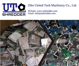 15 kw - 160 kw Electric plastic pipe, plastic film waste recycle Single shaft shredder/ E-waste shredder/ crusher