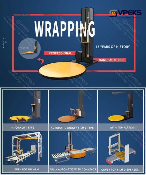2000kgs Load Pallet Wrapper Lantech Cello Wrapping Machine For Stable Packaging