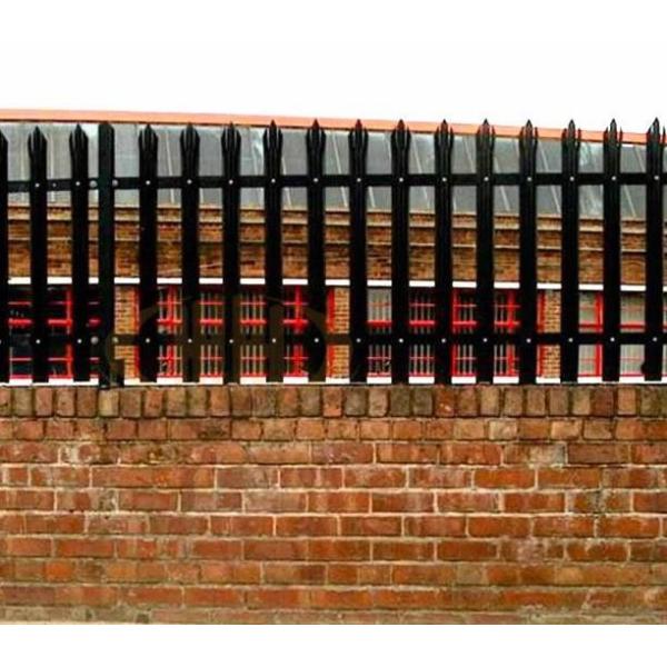 Customized Outdoor Steel Palisade Fencing Zinc Plating Security Morden