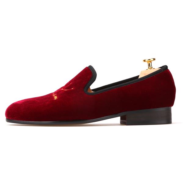 Красный нижний мужской бархатные лофты резиновый верхний подошв цвет на заказ для бизнеса