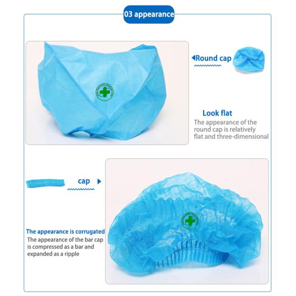Non Woven Fabric Disposable Protective Suit Hospital Medical Surgical Nursing Cap