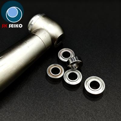 SR144ZZ 3.175*6.35*2.38 High Speed Dental Bearing Ceramic Balls Color Silver Cage Torlon Double Shield 