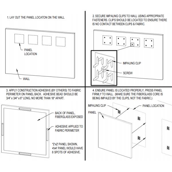 1 1/2'' X 2'' Acoustical Insulation Impaling Clips