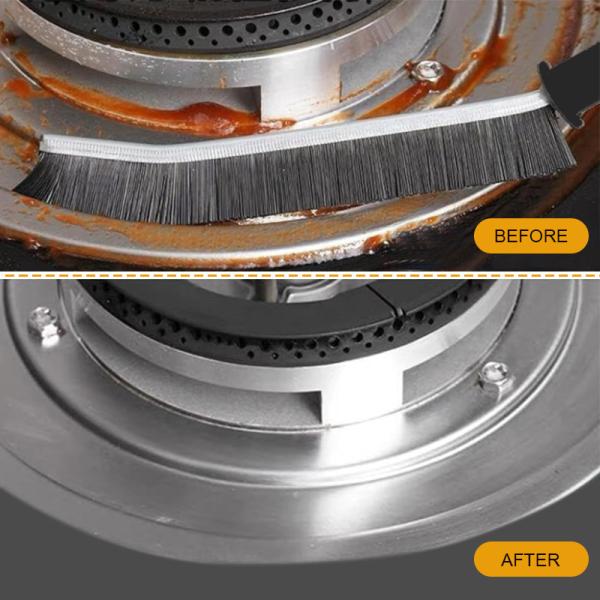 Чистка кухни, кисть, раковина, бытовая посуда, сковородка, уголки, плитки, линии, кисти для очистки