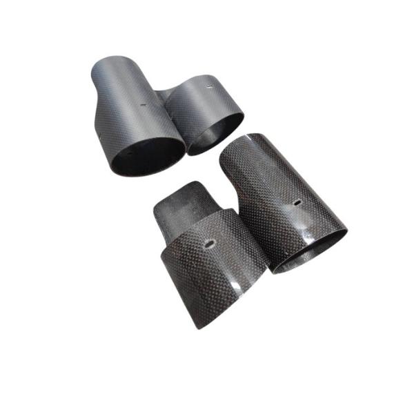 High Intensity Wrapped Carbon Fiber Exhaust Tip CFRP Muffler End Pipe Tail Pipe