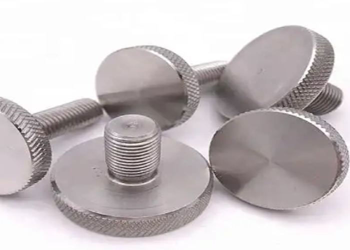 Grade 5 M12 Thumb Metal Screw Aerospace Components Cadmium Plated Aviation Part