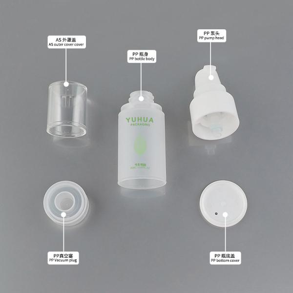 Da garrafa cosmética amigável da loção da bomba de Eco garrafa mal ventilada geada clara 20ml da bomba do soro