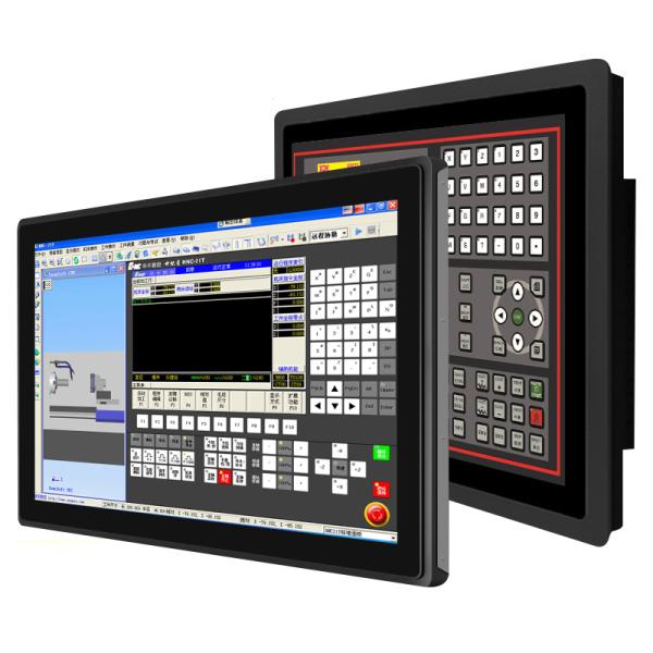 Computadora de panel plano con monitor táctil capacitivo integrado todo en uno para control industrial