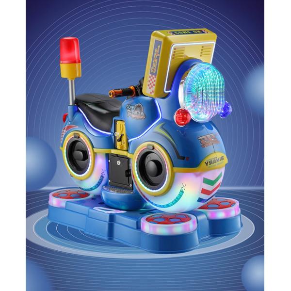 1 jogador 3D vídeo motocicleta Kiddie Ride Parque de diversões Moeda Operação Arcade Riding Toy Machine 85 * 51 * 96cm