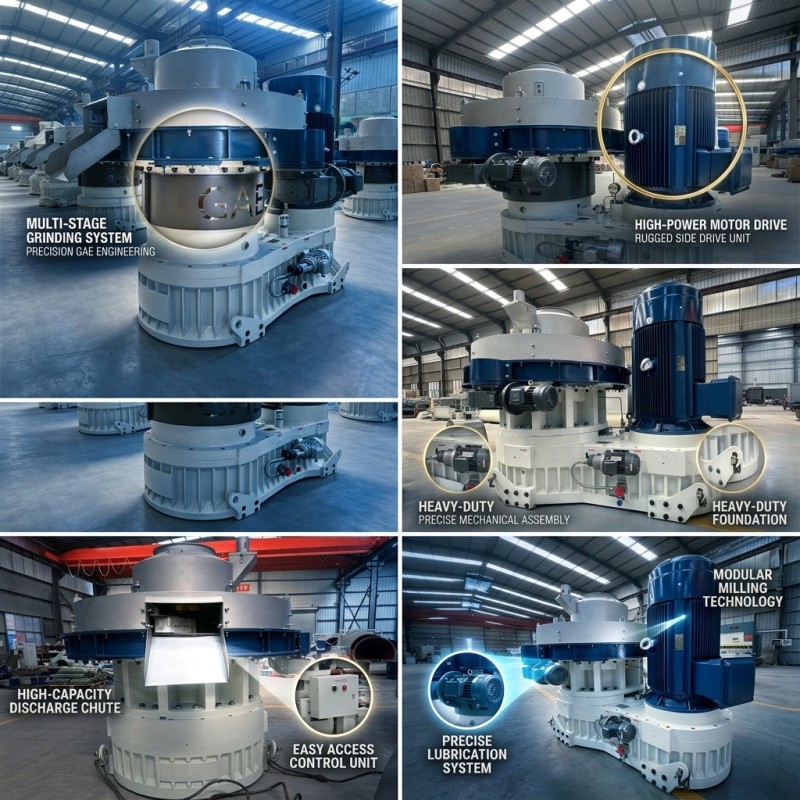 High Density ENplus A1 Wood Pellet Making Machine Precision Compression Control For Premium Fuel Pellet Production