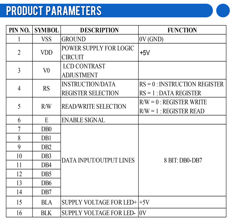 Blue Film White Letters 2002A High Brightness LCD Screen Audio Amplifier Display Screen Factory Outlet
