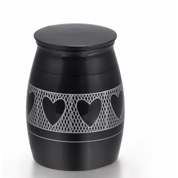 Stainless Steel Love Heart 40mm Height Memorial Pet Cremation Ashes Urn Stash Funeral