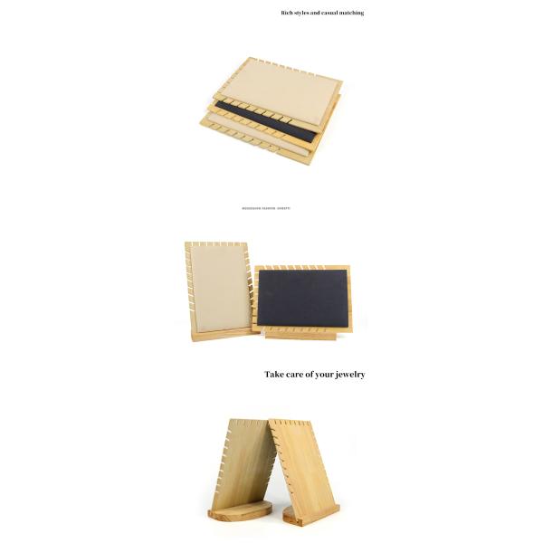 Panneau d'affichage de pendentif en bois à tranchée