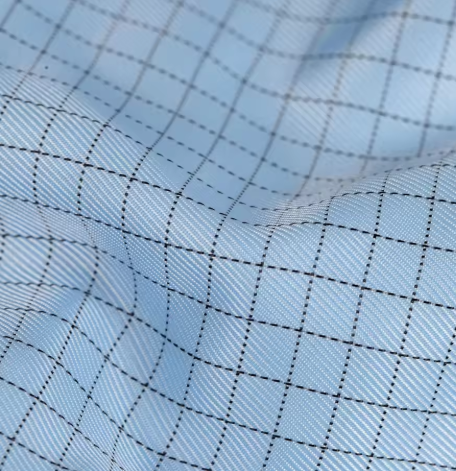 Conductive Polyester Twill Fabric, Anti-static & Burst-resistant, with Conductive Steel Fiber, for ESD Workwear