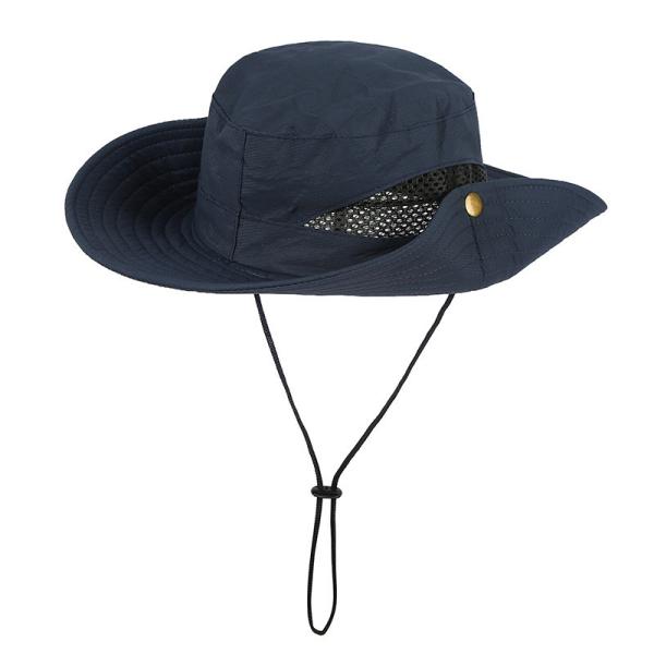 sombrero al aire libre de los 58cm Sun con el sombrero ancho plegable del cubo de la pesca del borde de la protección