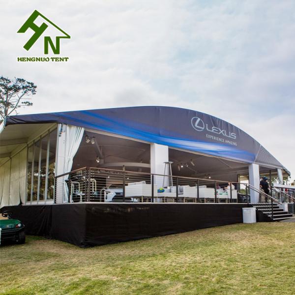 As barracas exteriores de alumínio de superfície anodizadas do evento curvaram 15x30 Sqm para o evento comercial