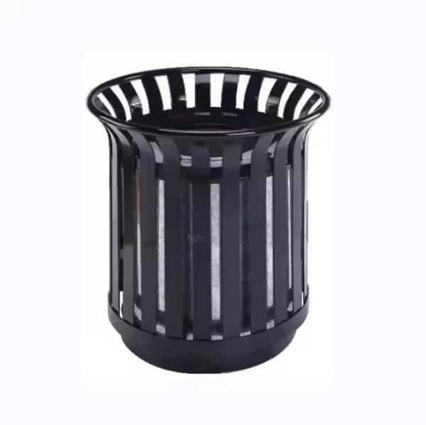 Eco-Friendly Black Custom Trash Can with UV Resistance
