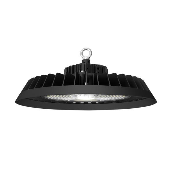 0-10V Dimmable LED UFO High Bay Lights 150W 22000 Lumens Black Aluminum
