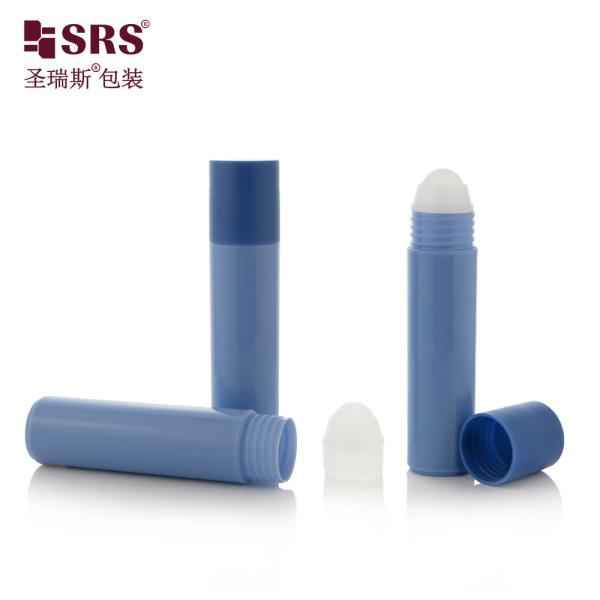 30ml Round Cylinder Shape PP PCR Plastic Roll On Deodorant Gel Serum Bottle Empty Packaging