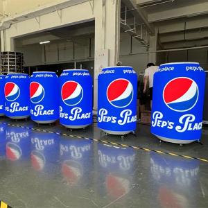 オーダーメイドサイズ 特別ビールボトル 缶 LED画面 フルカラー広告 デジタルサイネージ 飲料 形状 柔軟な LEDディスプレイ