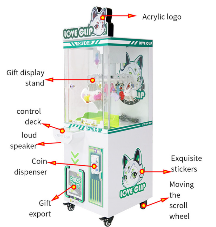 Большой воин Монеты-управляемые краны машины Синяя игра Звездная любовь клип-машина